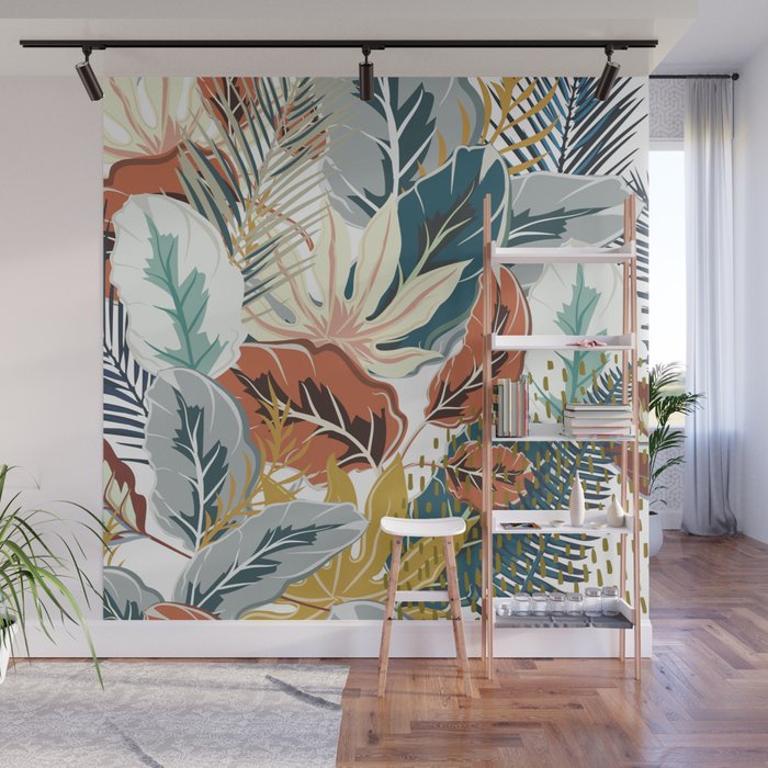 Tropical Wild Jungle Wall Mural Gallery Image 1