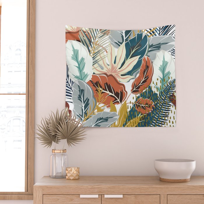 Tropical Wild Jungle Wall Tapestry Gallery Image 2