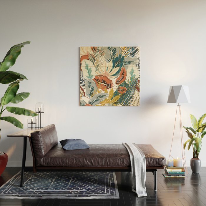 Tropical Wild Jungle Wood Wall Art Gallery Image 2