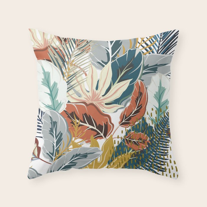 Tropical Wild Jungle Throw Pillow Gallery Image 6