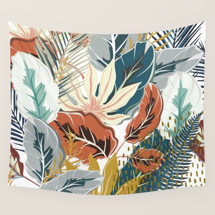 Tropical Wild Jungle Wall Tapestry Gallery Image 4