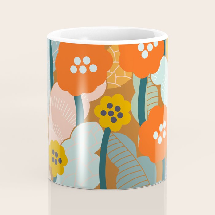Meadow vibes rust Coffee Mug Gallery Image 4
