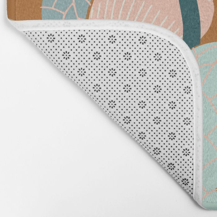 Meadow vibes rust Bath Mat Gallery Image 2