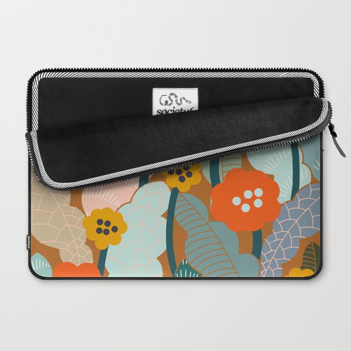 Meadow vibes rust Laptop Sleeve Gallery Image 2