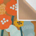 Meadow vibes rust Wall Tapestry Gallery Image 3