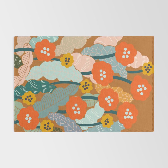 Meadow vibes rust Rug Gallery Image 2