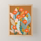 Meadow vibes rust Mini Art Print Gallery Image 1
