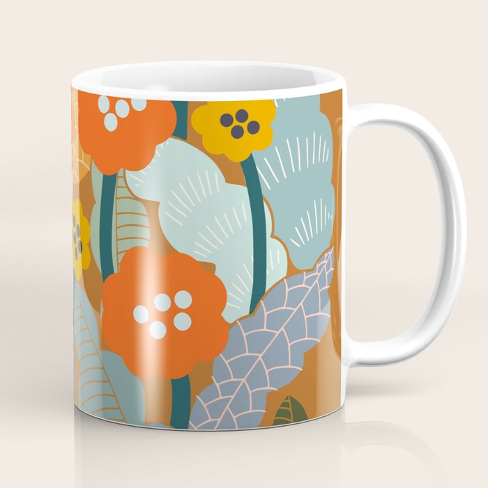 Meadow vibes rust Coffee Mug Gallery Image 1