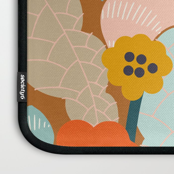 Meadow vibes rust Laptop Sleeve Gallery Image 3