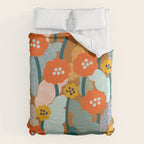 Meadow vibes rust Duvet Cover Gallery Image 6