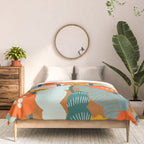 Meadow vibes rust Comforter Gallery Image 3