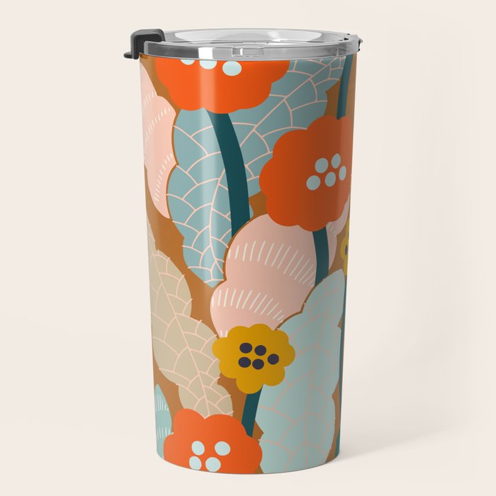 Meadow vibes rust Travel Mug Gallery Image 3