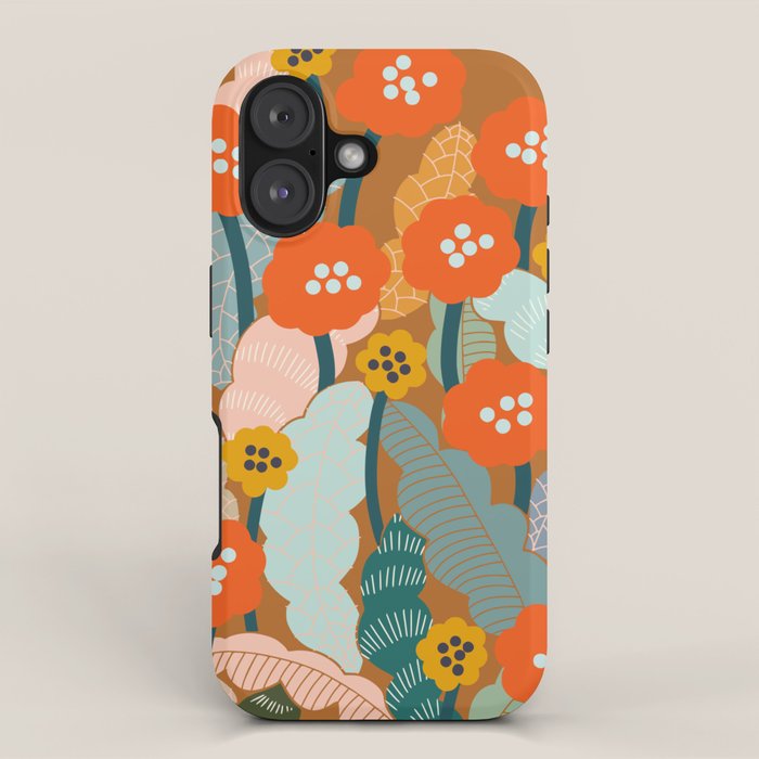 Meadow vibes rust iPhone Case Gallery Image 1