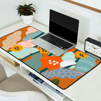 Meadow vibes rust Desk Mat Gallery Image 2