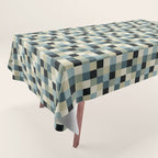 Bold Muted Checks Pattern - Small III Tablecloth Gallery Image 1