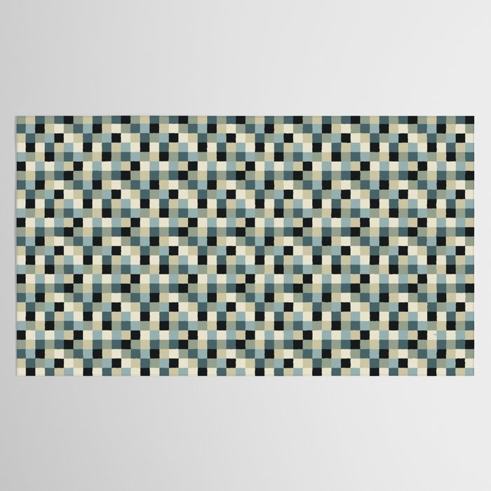 Bold Muted Checks Pattern - Small III Tablecloth Gallery Image 2