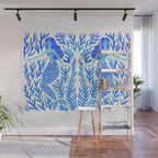 Kelp Forest Mermaid - Blue Palette Wall Mural Gallery Image 1