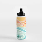 Sea and Sky Abstract Landscape Water Bottle Gallery Image 2