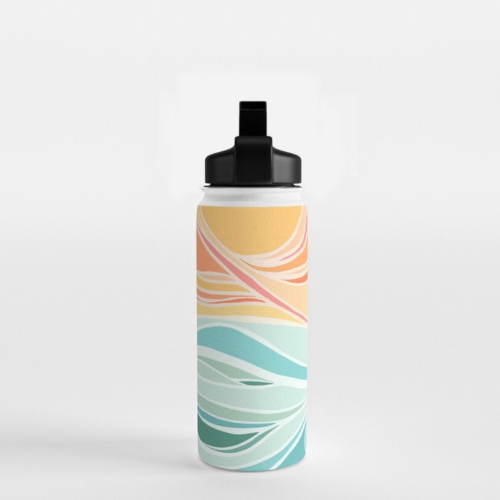 Sea and Sky Abstract Landscape Water Bottle Gallery Image 2
