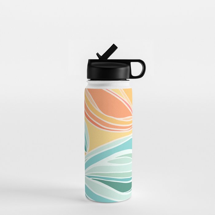 Sea and Sky Abstract Landscape Water Bottle Gallery Image 1