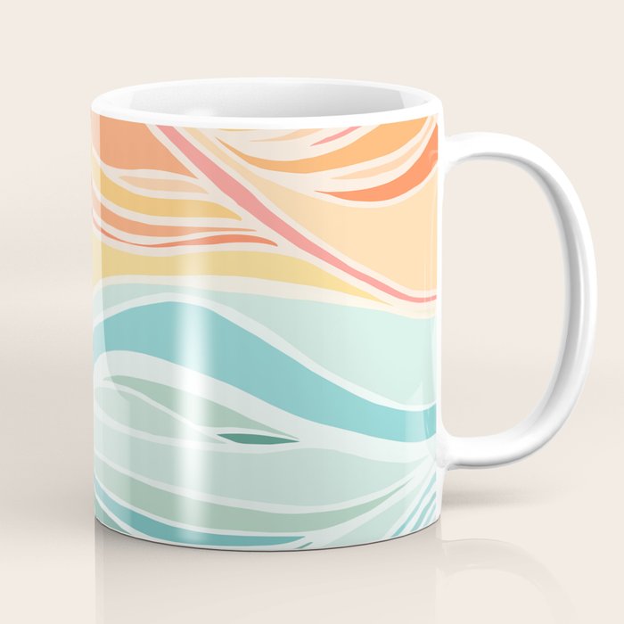 Sea and Sky Abstract Landscape Coffee Mug Gallery Image 1