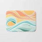 Sea and Sky Abstract Landscape Bath Mat Gallery Image 1