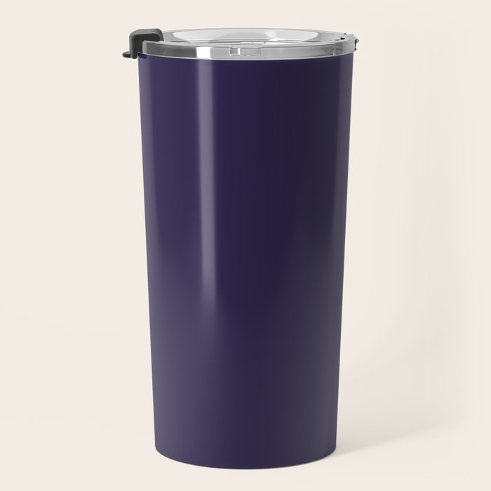 Fig Purple Solid Color Travel Mug Gallery Image 3