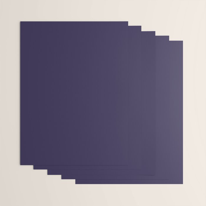 Fig Purple Solid Color Wrapping Paper Gallery Image 3