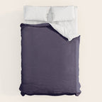 Fig Purple Solid Color Duvet Cover Gallery Image 6