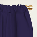 Fig Purple Solid Color Window Curtain Gallery Image 2