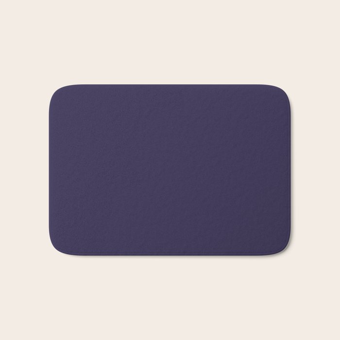 Fig Purple Solid Color Bath Mat Gallery Image 1