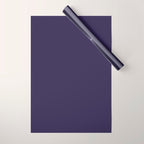 Fig Purple Solid Color Wrapping Paper Gallery Image 1