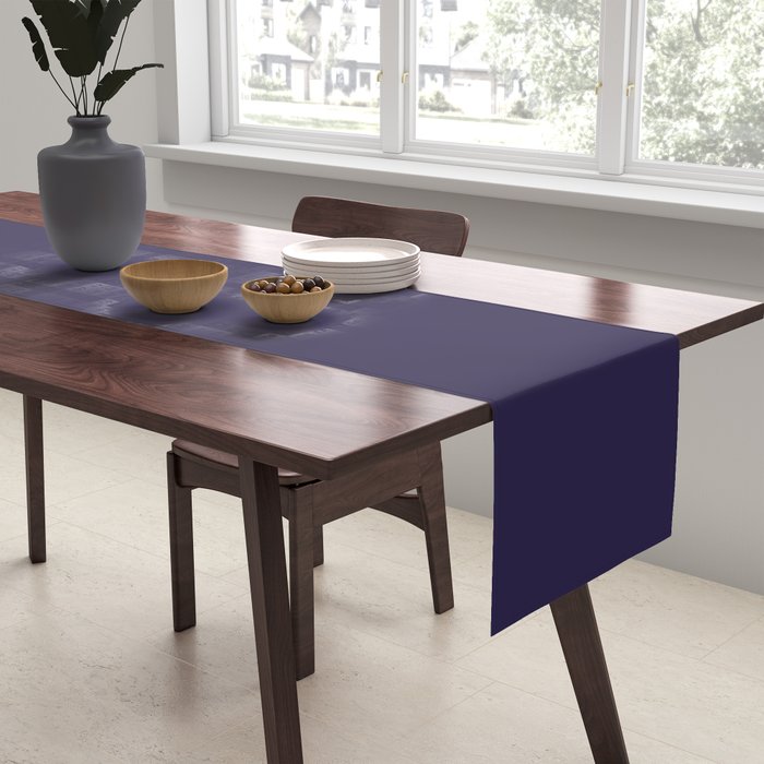 Fig Purple Solid Color Table Runner Gallery Image 2