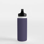 Fig Purple Solid Color Water Bottle Gallery Image 3