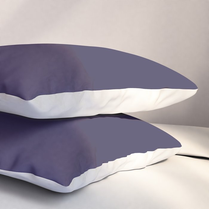 Fig Purple Solid Color Pillow Sham Gallery Image 3