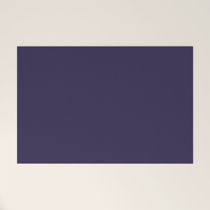 Fig Purple Solid Color Welcome Mat Gallery Image 1