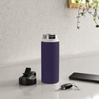 Fig Purple Solid Color Water Bottle Gallery Image 4