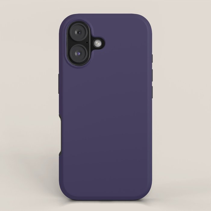 Fig Purple Solid Color iPhone Case Gallery Image 1