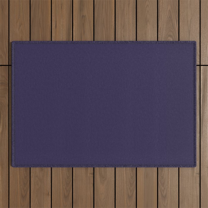 Fig Purple Solid Color Outdoor Rug Gallery Image 1