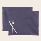 Fig Purple Solid Color Placemat Gallery Image 1