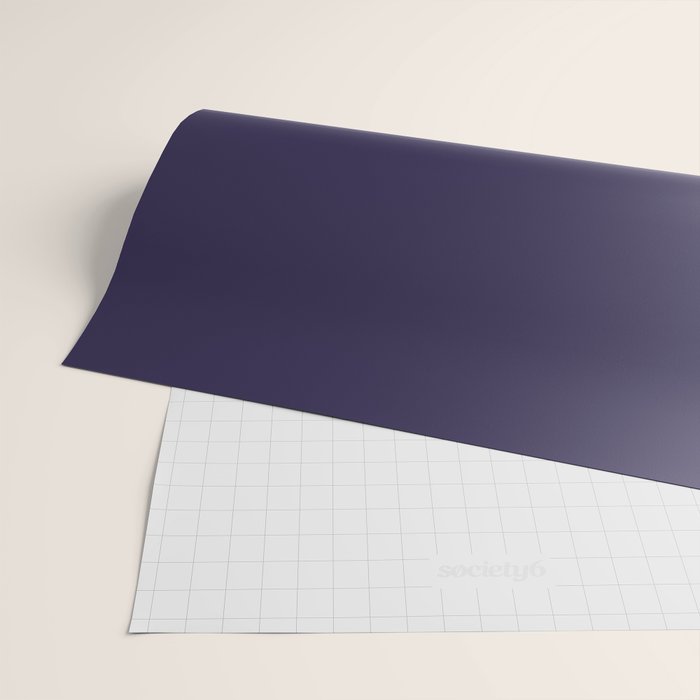 Fig Purple Solid Color Wrapping Paper Gallery Image 2
