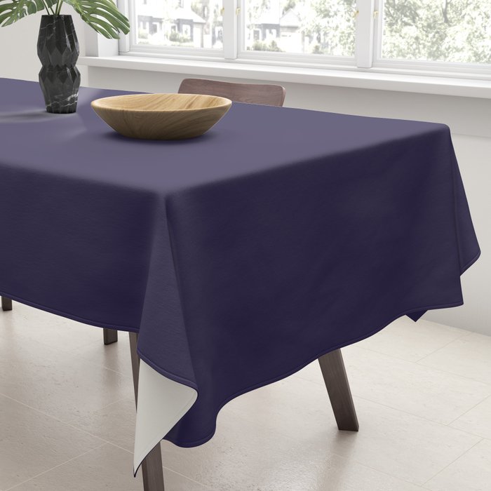 Fig Purple Solid Color Tablecloth Gallery Image 3