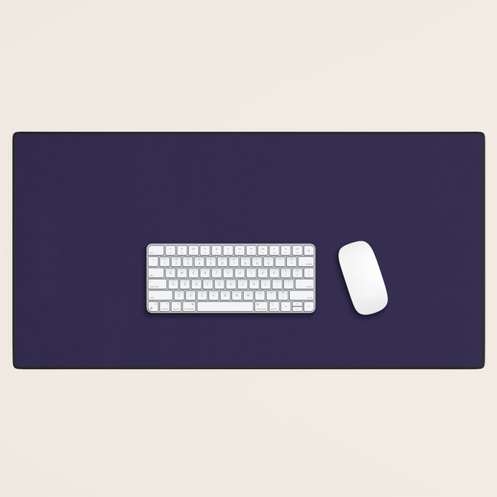 Fig Purple Solid Color Desk Mat Gallery Image 1