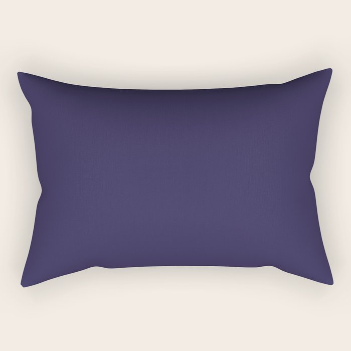 Fig Purple Solid Color Rectangular Pillow Gallery Image 2