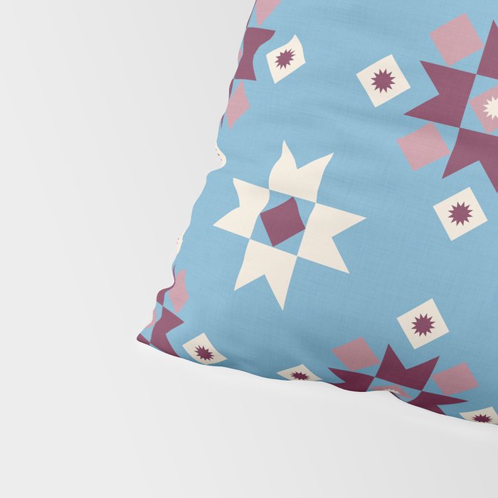 Modern quilt - blue Pillow Sham Gallery Image 4