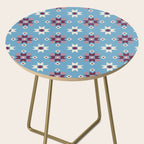 Modern quilt - blue Side Table Gallery Image 2