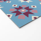 Modern quilt - blue Welcome Mat Gallery Image 2