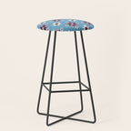 Modern quilt - blue Stool Gallery Image 1