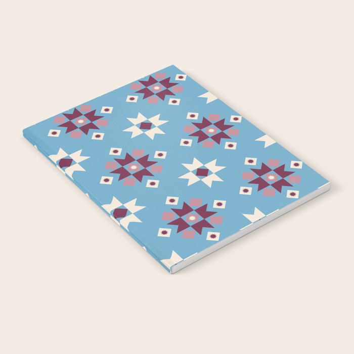 Modern quilt - blue Notebook Gallery Image 2