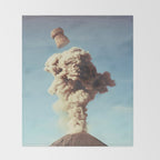 Volcanic Pop - Champagne Party Throw Blanket Gallery Image 2